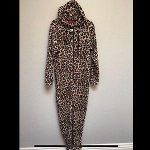 Leopard print onesie